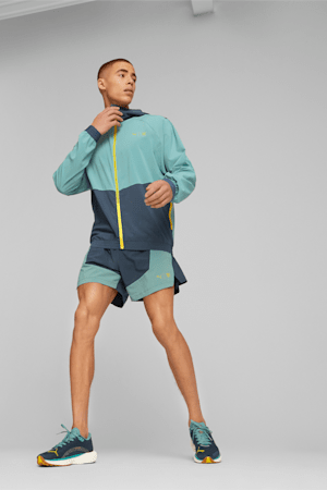 Survêtement de course tissé PUMA x First Mile Homme, Dark Night-Adriatic, extralarge